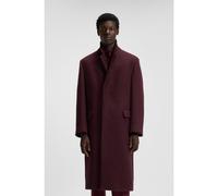 HUGO Cappotto lungo regular fit in tweed - Style Mald2541, 50549279 Rosso scuro L