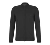 Hugo - Cardigan Nero con Zip e Logo Regular Fit - -Knitwear -Donna -Nero -XL