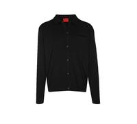 HUGO Giacca in maglia regular fit con rifiniture a coste - Style San Jordan-CV, 50553663 Nero XXL