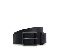 HUGO Cintura in pelle con fibbia ad ardiglione - Style Gerik-Lam_Sz35, 50548348 Blu scuro 90