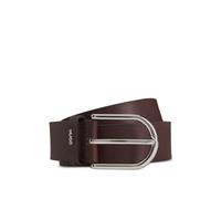 HUGO Cintura in pelle con passante con scritta del logo - Style Zoey-S_Sz35, 50522723 Marrone scuro 95