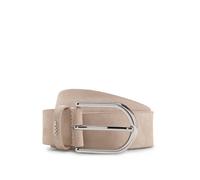 HUGO Cintura in pelle scamosciata con passante con scritta del logo - Style Zoey-Sd_Sz35, 50548438 Beige chiaro 80