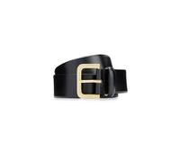 HUGO Cintura in pelle italiana con fibbia ad ardiglione incisa - Style Zana Belt 3,5 cm-ZL, 50471316 Nero 95