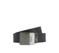 HUGO Cintura reversibile in pelle italiana con due fibbie - Style Godeon-soft_Gb35_pp, 50558788 Nero pz.