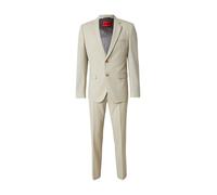 HUGO Abito extra slim fit in popeline di misto lana - Style Arti-Hesten253X, 50553786 Beige 50