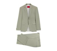 Hugo - Completo slim-fit a due pezzi in popeline misto lana - - Suits - Uomo - Verde - 2XL