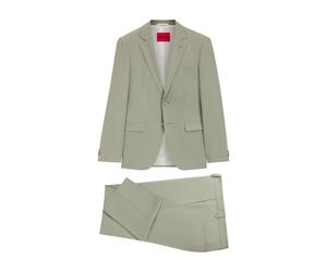 Hugo - Completo slim-fit a due pezzi in popeline misto lana - - Suits - Uomo - Verde - L