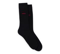 HUGO Calze 2P RS UNI CC – Moderno, altezza regolare, confezione da 2, Uomo, Nero 39/42