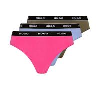 Hugo - Cotone Elastico Vita Confezione da Tre Multicolore - - Underwear - Donna - Multicolore - L