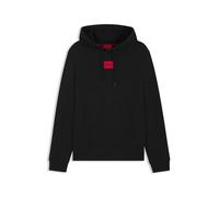 HUGO Felpa 'Daratschi214' rosso / nero, Taglia L