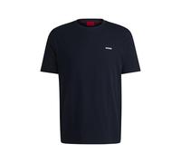 HUGO T-shirt in jersey di cotone con logo stampato - Style Dero222, 50466158 Blu scuro XL