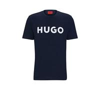Hugo T-shirt Dulivio manica corta blu scuro e bianco XL