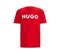 T-shirt HUGO Dulivio manica corta rosso bianco - XXL