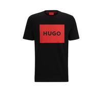T-shirt HUGO Big Square Logo manica corta nero rosso - M