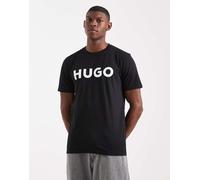 HUGO - Dulivio - T-shirt nera con logo-Nero M