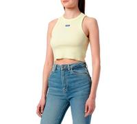 Hugo Easy Tank_B 10257055 01, Maglia_Top Donna, Light/Pastel Yellow742,