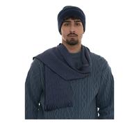 Hugo - Ernesto Scarf and Hat Set - - Accessories - Uomo - Blu - ONE SIZE