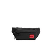 HUGO Marsupio in tessuto riciclato con etichetta con logo rossa - Style Ethon 2.0N_Bumbag N, 50491759 Nero pz.