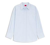Hugo - Eustyna Oversized Blouse - - Blouses & Shirts - Donna - Blu - 2XS
