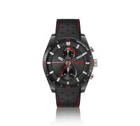 HUGO #FAST Racing-inspired watch with perforated leather strap - Style #FAST, HB1530370 Nero pz.