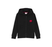 HUGO Felpa con cappuccio con zip in misto cotone per bambini - Style G01181/09B04A, G01181 Nero 138