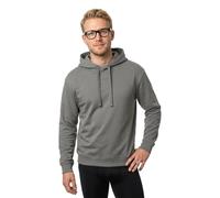 HUGO Felpa con cappuccio in terry di cotone con stampa del logo - Style Dapo, 50486478 Grigio scuro M