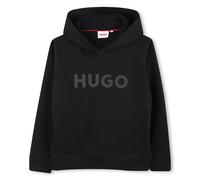 HUGO Felpa con cappuccio per bambini in misto cotone con logo stampato - Style G00446/09B06A, G00446 Nero 102