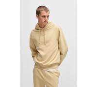 HUGO Felpa con cappuccio in terry di cotone con logo a contrasto - Style Dapo, 50486478 Beige chiaro S