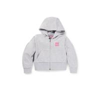 HUGO Felpa con cappuccio per bambini in misto cotone con zip e logo stampato - Style G00228/A3204A, G00228 Grigio chiaro 138