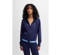 HUGO Felpa con cappuccio relaxed fit con elastico in vita con logo - Style SPORTY LOGO_JACKET, 50520504 Blu scuro S