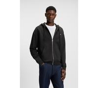 HUGO Felpa con cappuccio relaxed fit in terry di cotone con zip - Style Dapozip, 50548651 Nero M