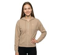 HUGO Felpa con cappuccio in terry di cotone con zip e logo scomposto ricamato - Style Dalfine, 50535240 Beige M