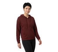 HUGO Felpa con cappuccio in terry di cotone con zip e logo scomposto ricamato - Style Dalfine, 50535240 Marrone S