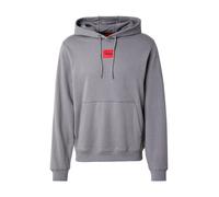 HUGO Felpa 'Daratschi214' grigio / rosso Uomo HUGO S grigio / rosso