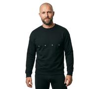 HUGO Felpa in cotone con ricamo logo e stampa grafica - Style Darislong, 50563465 Nero XS