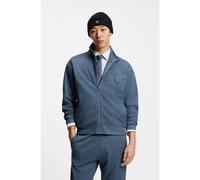 HUGO Felpa in misto cotone con riga a scarto d'ago - Style Davronto, 50553474 Blu S