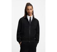 HUGO Felpa in misto cotone con riga a scarto d'ago - Style Davronto, 50553474 Nero L