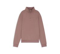 HUGO Felpa in terry di cotone con colletto con zip e logo - Style Durty244, 50525881 Marrone chiaro S