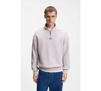 Hugo Neeler 10249110 Blue Half Zip Sweatshirt Grigio L Uomo