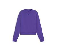 HUGO Felpa in terry di cotone con targhetta con logo - Style Delessa_B_1, 50534344 Lilla XL