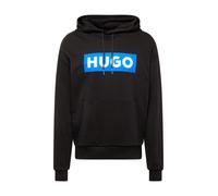 HUGO Felpa 'Nalves' azzurro / nero / offwhite Uomo HUGO XS azzurro / nero / offwhite