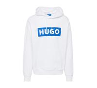 HUGO Felpa 'Nalves' blu / bianco Uomo HUGO XS blu / bianco