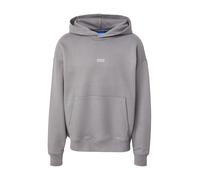 HUGO Felpa con fit morbido in terry di cotone con cappuccio e logo - Style Nazardo, 50510724 Grigio L