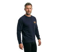 HUGO Felpa in terry di cotone con targhetta con logo - Style Nevacrew, 50564038 Blu scuro XS
