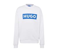 HUGO Felpa 'Niero' blu reale / bianco Uomo HUGO XL