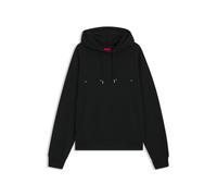 HUGO Felpa oversize con cappuccio in terry di cotone con stampa grafica - Style Doland, 50553348 Nero XS
