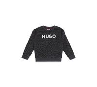HUGO Felpa per bambini con stampa animalier e zip posteriore - Style G00213/09B14A, G00213 Nero a motivi 102