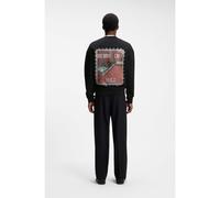 HUGO Felpa relaxed fit con stampa digitale - Style Durec, 50566074 Nero M