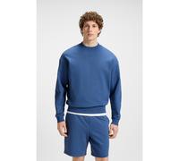 HUGO Felpa relaxed fit in terry di cotone con logo stampato - Style Dapocrew, 50525892 Blu XS