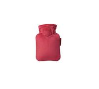 Hugo Frosch Mini borsa dell'acqua calda, 0,2 l, con rivestimento in velluto, colore rosso pomodoro